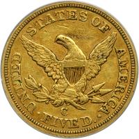 1852-C $5 Liberty. PCGS EF40 - 2