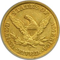 1848-C $5 Liberty. PCGS EF45 - 2