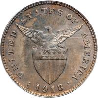 Philippines. Centavo, 1918-S. PCGS MS63 - 2