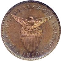 Philippines. Centavo, 1910-S. ANACS MS65 - 2