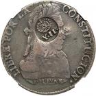 Philippines. Countermark 8 Reales, ND (1834-1837). NGC F