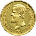Brazil. 20,000 Reis, 1851. EF