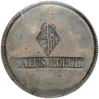 Spain - Majorca. 30 Sous, 1821. PCGS EF40 - 2