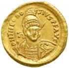 Theodosius II, AD 402-450. Gold Solidus (4.36 g) minted at Constantinople, AD 430-440. VF