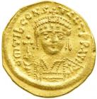 Tiberius II Constantine, 578-582. Gold Solidus (4.41 g) minted at Constantinople. EF