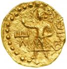 Kushan Empire. Huvishka. Circa 152-192 AD. Gold ¼ Dinar (1.9 gm)