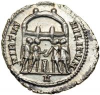 Constantius I, AD 293-306. AR Argenteus minted as Caesar (AD 293-305) at Rome, c. AD 295-297. MS - 2
