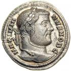 Galerius, AD 305-311. AR Argenteus minted as Caesar (AD 293-305) at Siscia, c. AD 295. EF