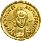 Constantius II, AD 337-361. Gold Solidus (4.48 g) minted at Rome, AD 355-357. MS