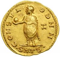 Constantine I, the Great, AD 307-337. Gold Aureus (5.13 g) minted as Filius Augustorum (AD 308-309) at Thessalonica. EF - 2