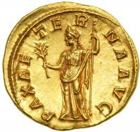 Severus Alexander, AD 222-235. Gold Aureus (6.01 g) minted at Rome, c. AD 223. MS - 2