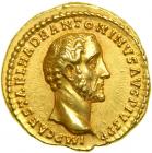 Antoninus Pius, AD 138-161. Gold Aureus (7.39 g) minted at Rome, AD 151-152. EF