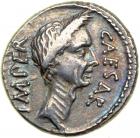 Julius Caesar, died 15 March 44 BC. AR Denarius minted at Rome by moneyer M. Mettius, late March-April 44 BC. AEF