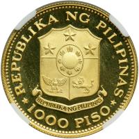 Philippines. 1000 Piso, 1975. NGC PF68 - 2