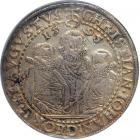 German States - Saxony. Taler, 1595. ICG AU50