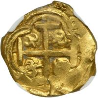 Colombia. Cob 2 Escudos, ND. NGC AU58 - 2