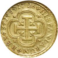 Spain. 8 Escudos, 1726-J (Seville). NGC AU58 - 2
