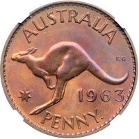 Australia. Penny, 1963. NGC PF65 - 2