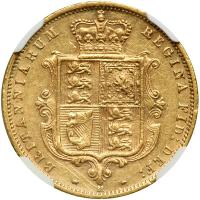 Australia. &frac12; Sovereign, 1886-M. NGC AU - 2
