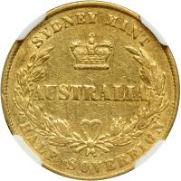 Australia. &frac12; Sovereign, 1865 (Sydney). NGC VF25 - 2