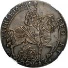 German States - Saxony. Vicariat &frac12; Taler, 1658. NGC AU55