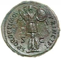 Trajan, AD 98-117. AE Dupondius minted at Rome, AD 103-111. EF - 2