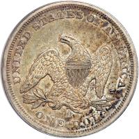 1860-O Liberty Seated Dollar. PCGS AU50 - 2