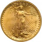 1911-S $20 St. Gaudens. NGC MS65