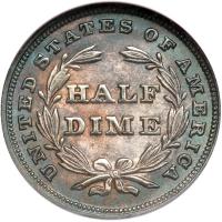 1838 Liberty Seated Half Dime. NGC MS65 - 2