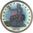 1874 Trade Dollar. NGC PF67