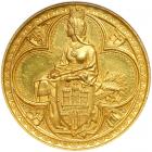 German States - Hamburg. Gold Medal, 1882. NGC AU