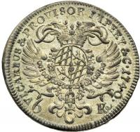 German States - Bavaria. Vicariat 6 Kreuzer, 1740. EF - 2