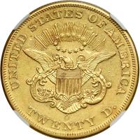 1853-O $20 Liberty. NGC AU58 - 2
