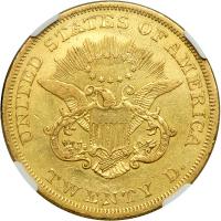 1850 $20 Liberty. NGC EF40 - 2