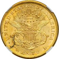 1875-CC $20 Liberty. NGC MS62 - 2