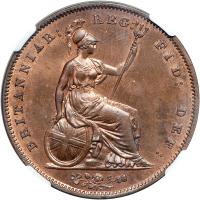 Great Britain. Penny, 1858. NGC MS64 - 2