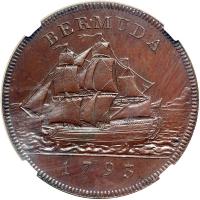 Bermuda. Penny, 1793. NGC PF64 - 2