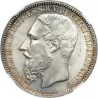 Belgian Congo. 5 Francs, 1887. NGC MS65