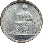 French Indochina. Piastre, 1902-A. NGC UNC