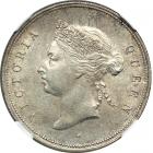 Hong Kong. 50 Cents, 1891-H. NGC AU55