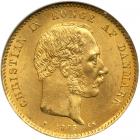 Denmark. 20 Kroner, 1873-HC CS. NGC MS65