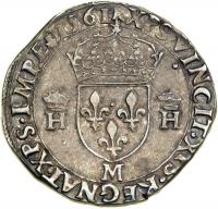 France. Teston, 1561-M (Toulouse).. NGC EF45 - 2