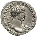 Hadrian, AD 117-138. AR Denarius minted at Rome, AD 118. EF