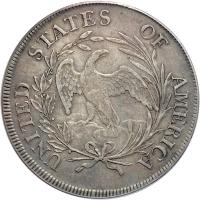 1797 Draped Bust Dollar. 10 stars left, 6 right. PCGS EF40 - 2