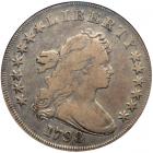 1798 Draped Bust Dollar. Large eagle. ANACS F12