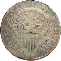 1798 Draped Bust Dollar. Large eagle. ANACS F12 - 2