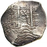 Bolivia. Cob 8 Reales, 1662-E (Potosi). F-VF - 2