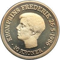 Denmark. 10 Kroner, 1986. PF - 2