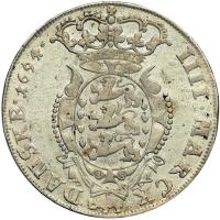 Denmark - Holstein. Krone, 1694-CW. VF - 2