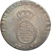 Denmark. Speciedaler, 1795-MF B. VF - 2
